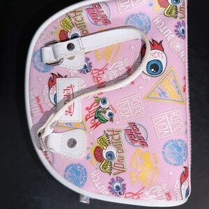 Von Dutch Pink Mini Bag with White Accents